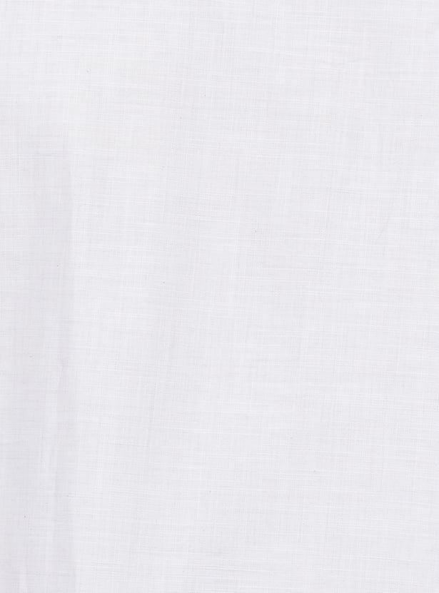 VAN HEUSEN Solid Custom Fit Formal Shirt