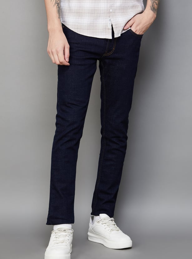 SPYKAR Washed Slim Straight Jeans