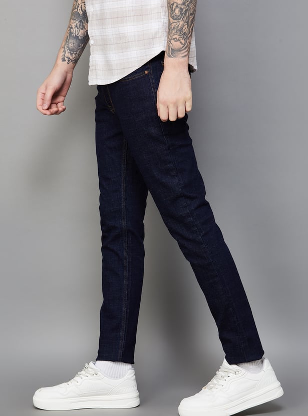 SPYKAR Washed Slim Straight Jeans