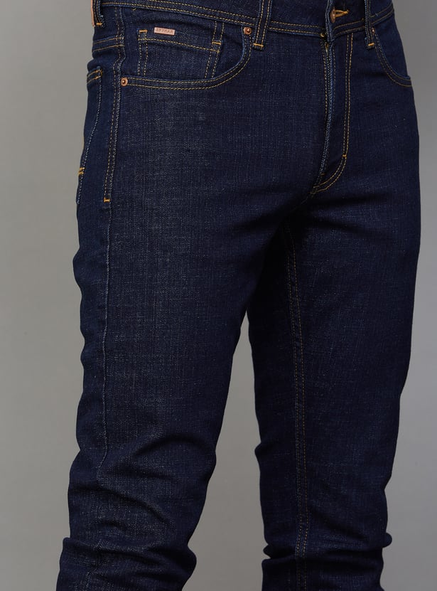 SPYKAR Washed Slim Straight Jeans