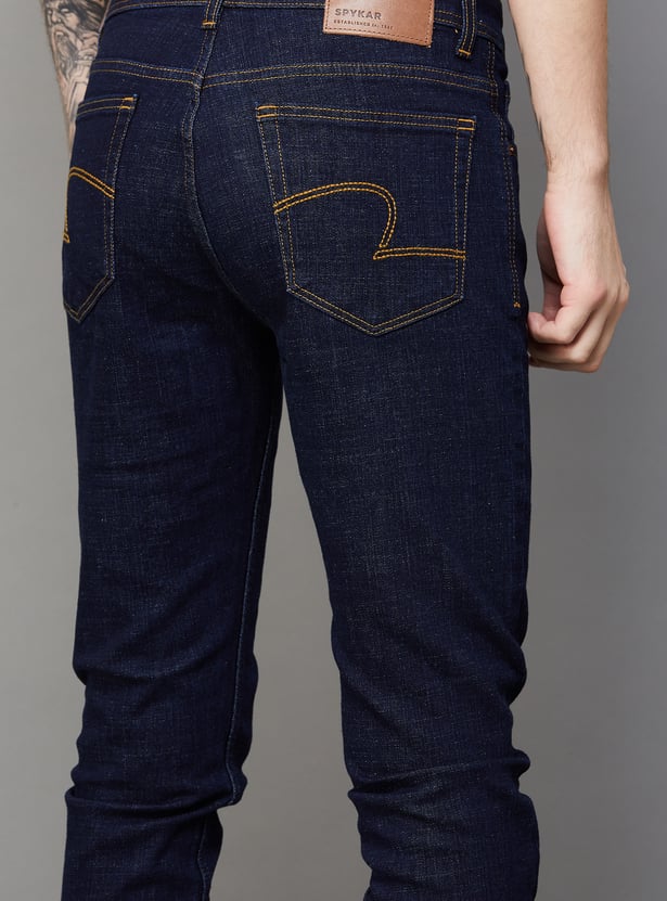 SPYKAR Washed Slim Straight Jeans
