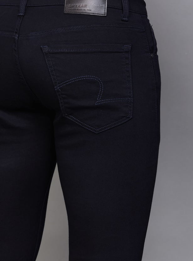 SPYKAR Solid Slim Tapered Jeans