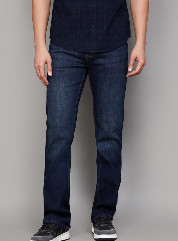 SPYKAR Mid-Rise Boot Cut Jeans