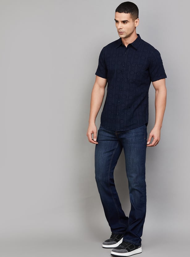 SPYKAR Mid-Rise Boot Cut Jeans