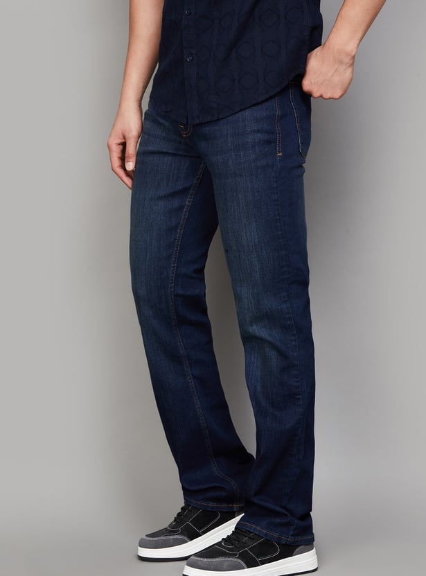 SPYKAR Mid-Rise Boot Cut Jeans
