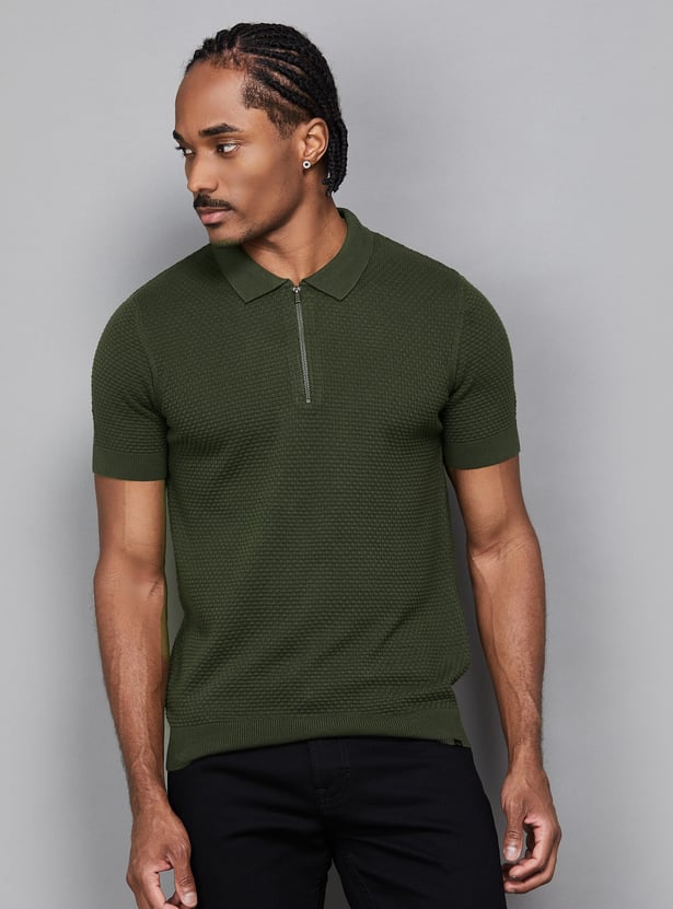 SPYKAR Knitted Polo T-shirt