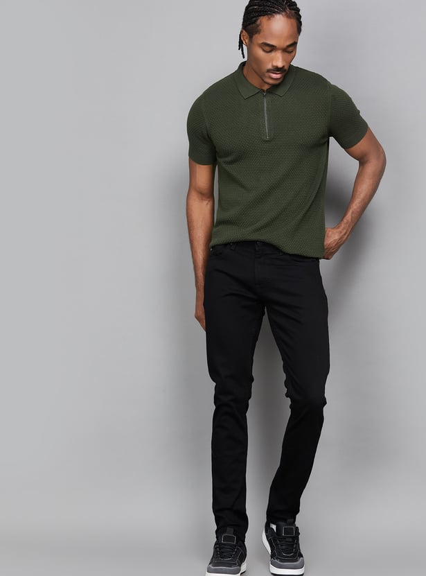 SPYKAR Knitted Polo T-shirt