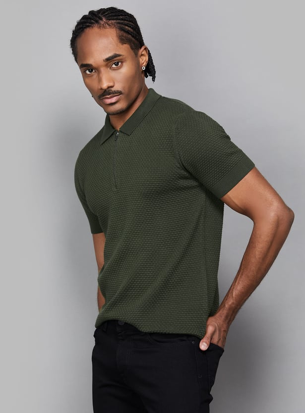 SPYKAR Knitted Polo T-shirt