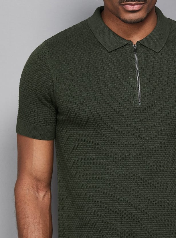 SPYKAR Knitted Polo T-shirt
