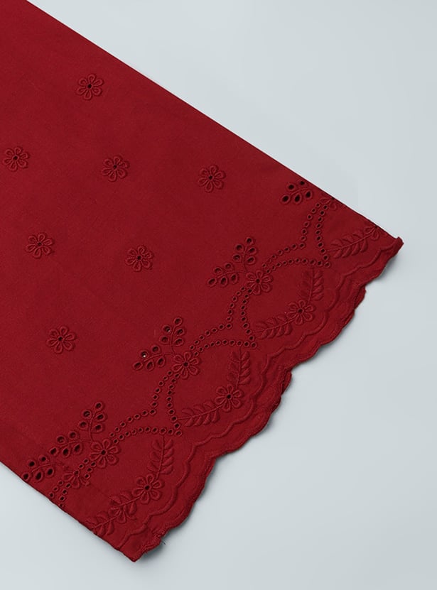 GO COLORS Embroidered Palazzos