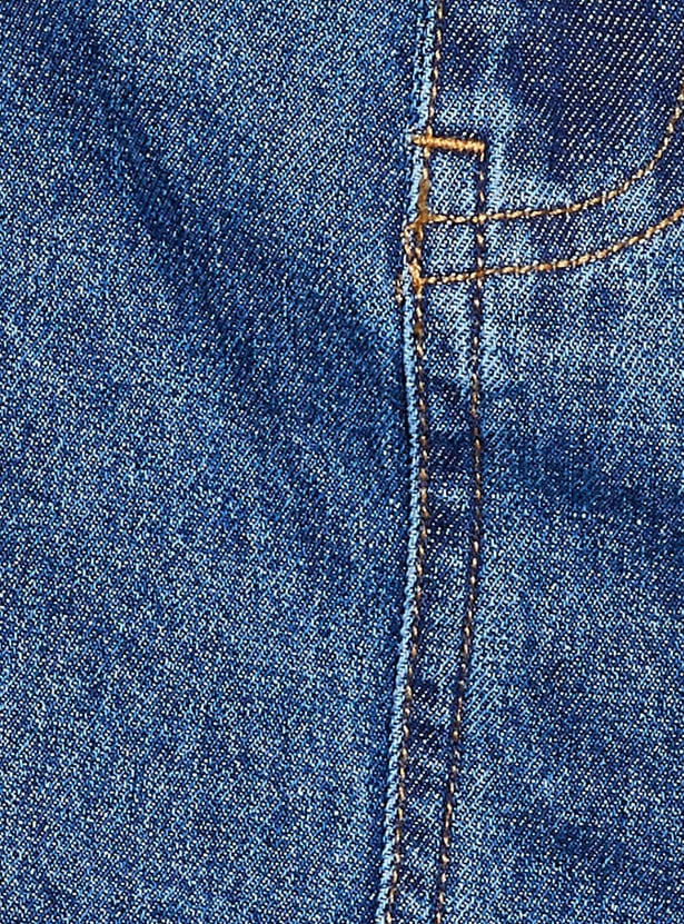 GINGER Solid Denim Shorts