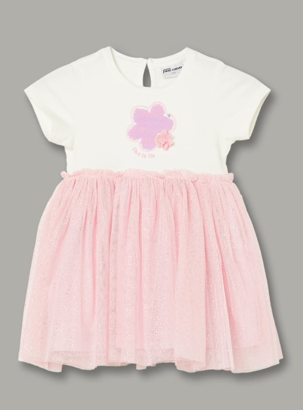 FAME FOREVER Girls Embellished Dress