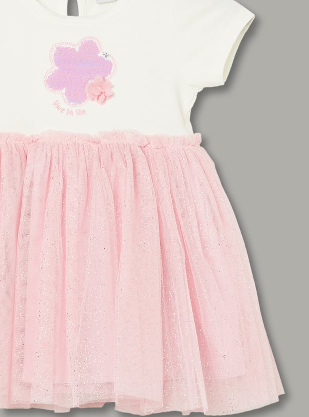 FAME FOREVER Girls Embellished Dress