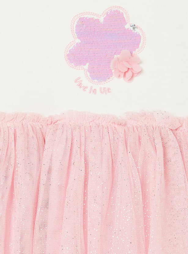 FAME FOREVER Girls Embellished Dress