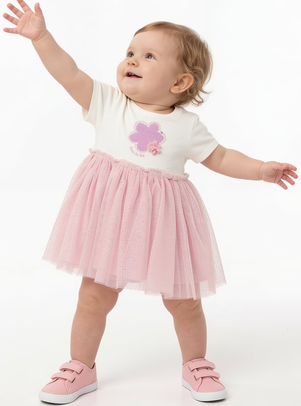 FAME FOREVER Girls Embellished Dress