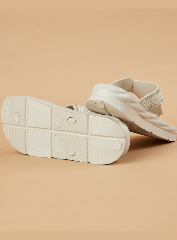 GINGER Embellished Flip Flops