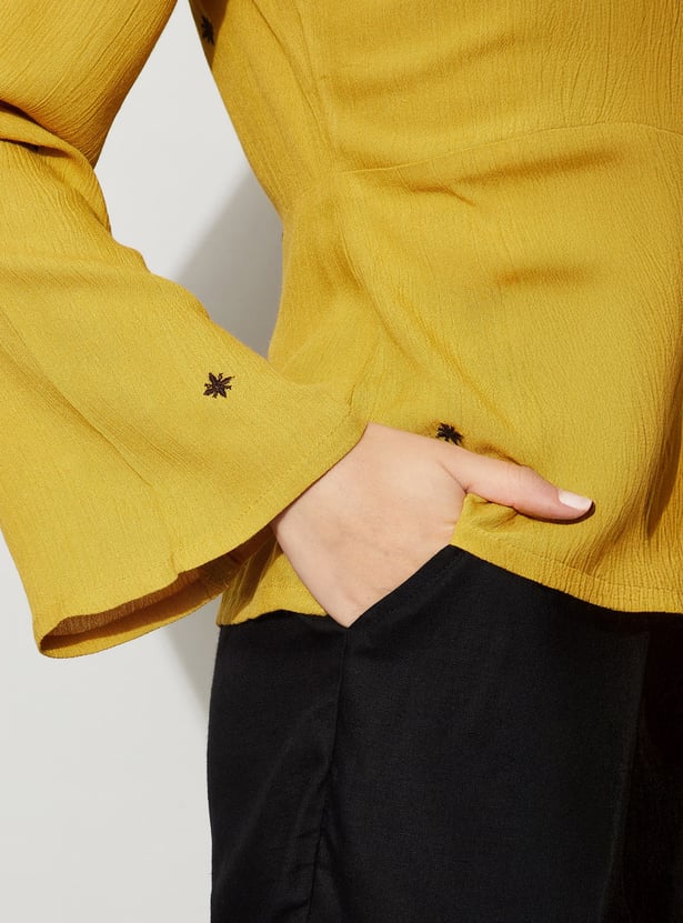 FAME FOREVER Embroidered Top