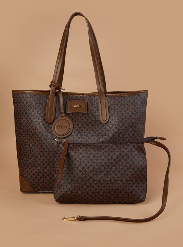 CODE Textured Bag with Pouch