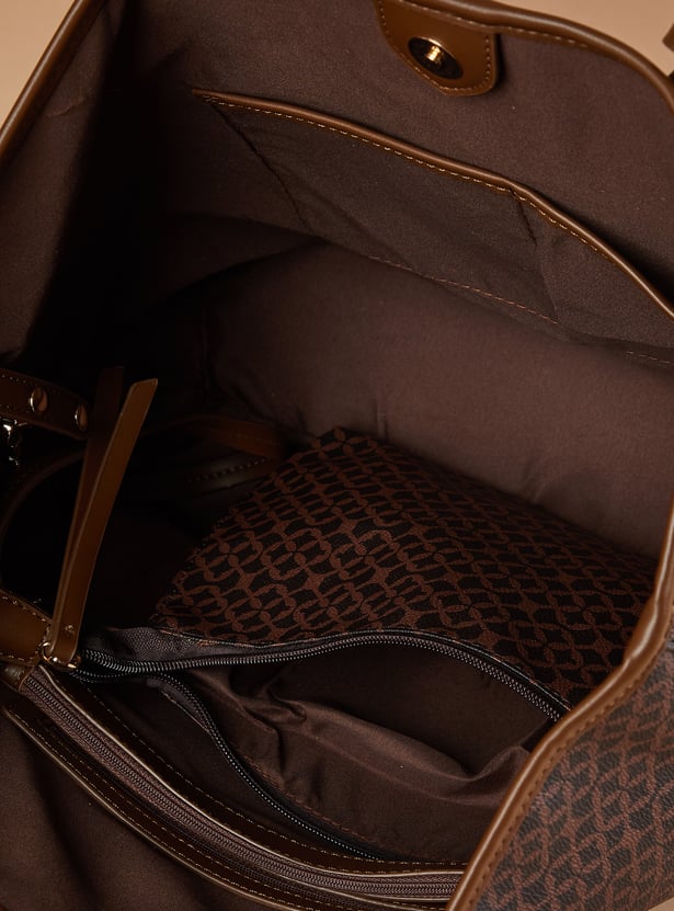 CODE Textured Bag with Pouch