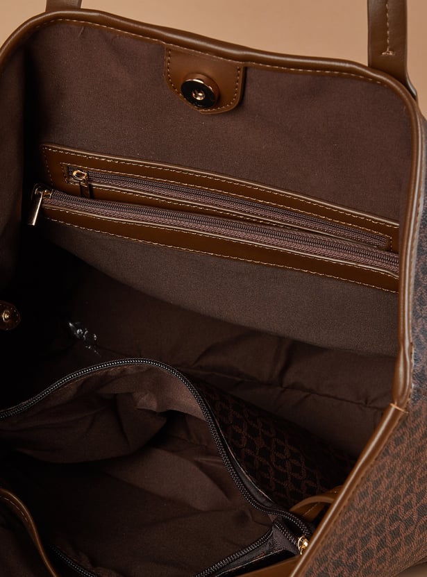 CODE Textured Bag with Pouch