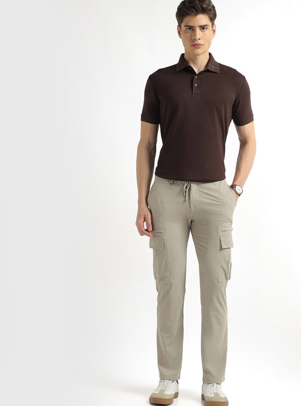 ARROW SPORT Solid Regular Fit Cargos