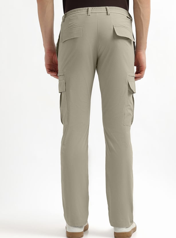ARROW SPORT Solid Regular Fit Cargos