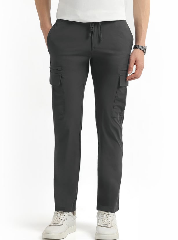 ARROW SPORT Solid Regular Fit Cargos
