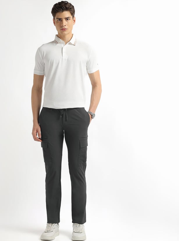 ARROW SPORT Solid Regular Fit Cargos