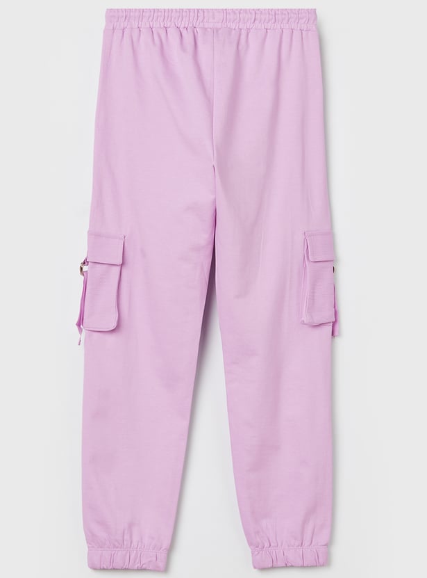 FAME FOREVER Girls Solid Track Pants