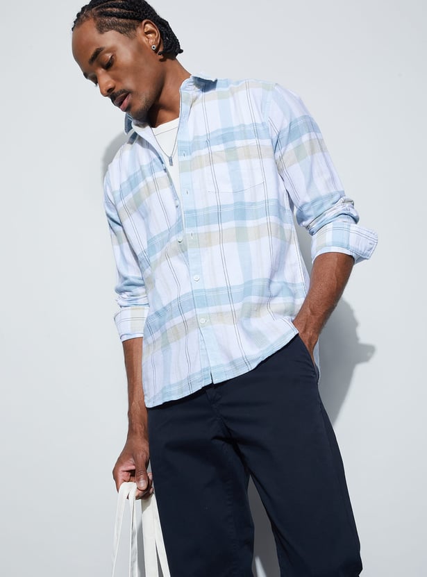 CODE Checked Regular Fit Shirt