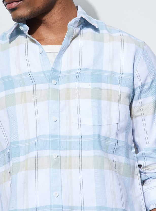 CODE Checked Regular Fit Shirt