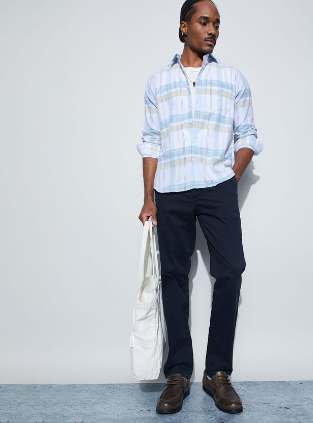 CODE Checked Regular Fit Shirt