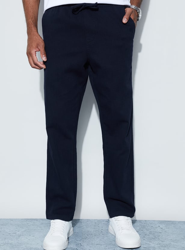 CODE Solid Regular Trousers