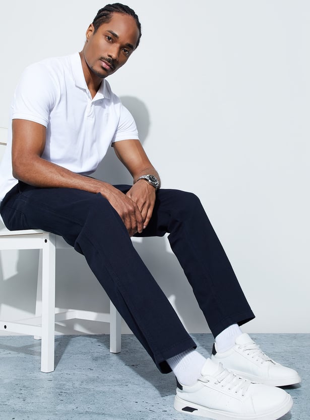 CODE Solid Regular Trousers