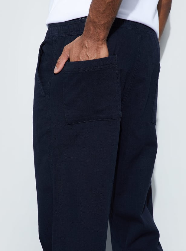 CODE Solid Regular Trousers