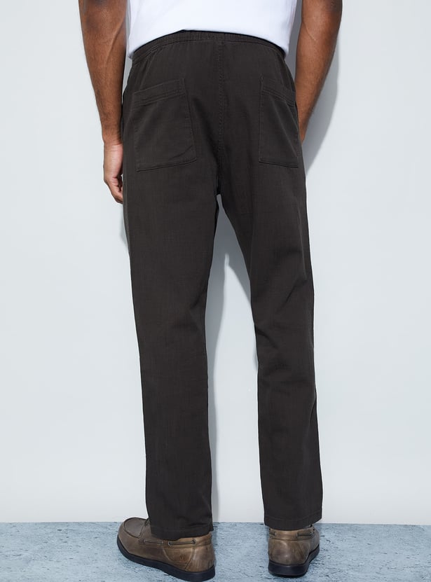 CODE Solid Regular Trousers