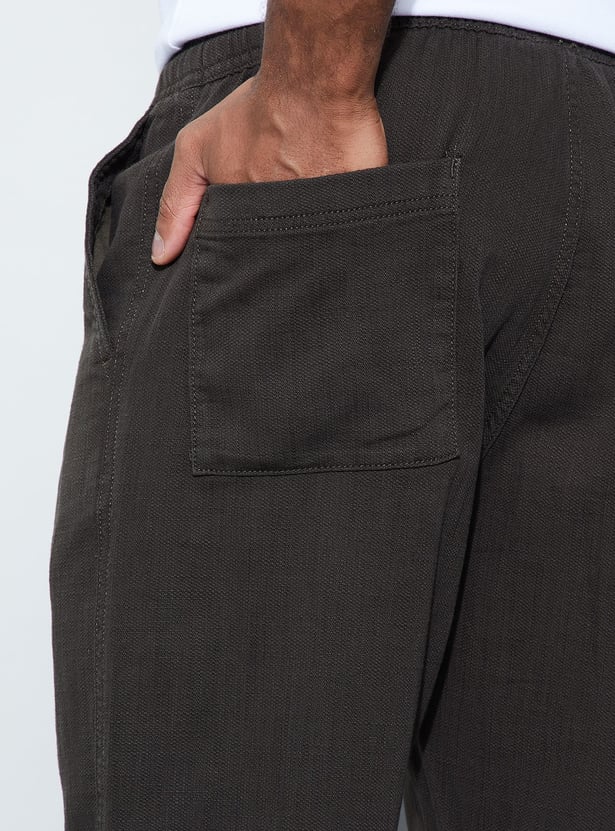 CODE Solid Regular Trousers