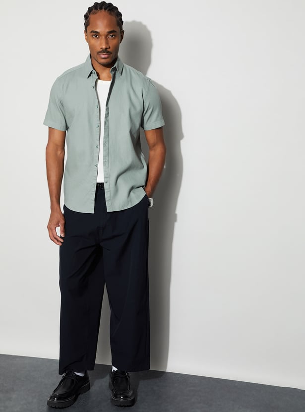 CODE Solid Regular Fit Shirt