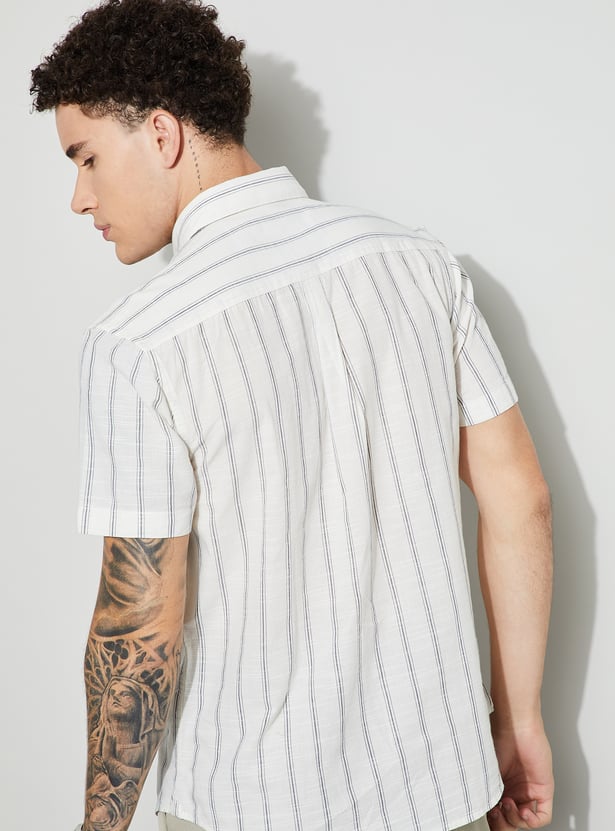 CODE Striped Regular Fit Shirt
