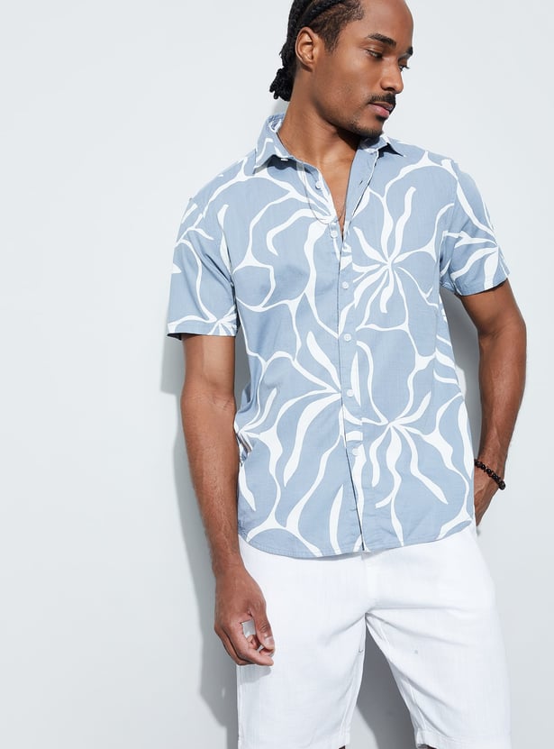 CODE Printed Regular Fit Shirt