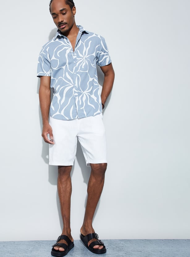 CODE Printed Regular Fit Shirt