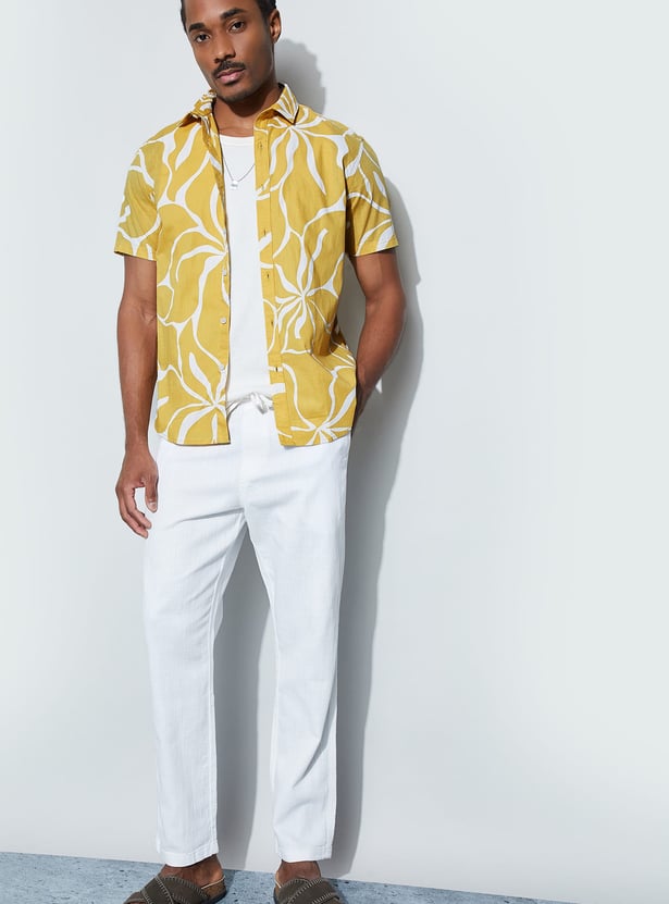 CODE Printed Regular Fit Shirt