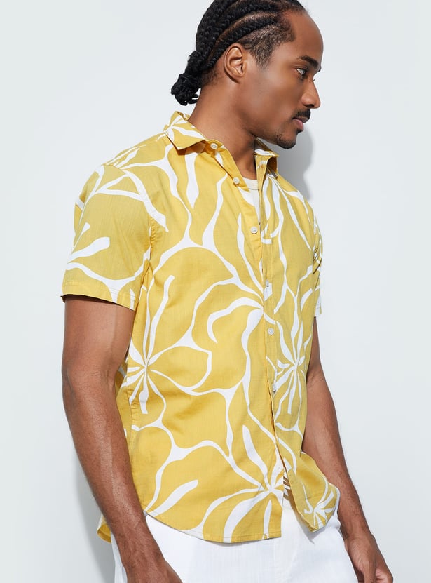 CODE Printed Regular Fit Shirt
