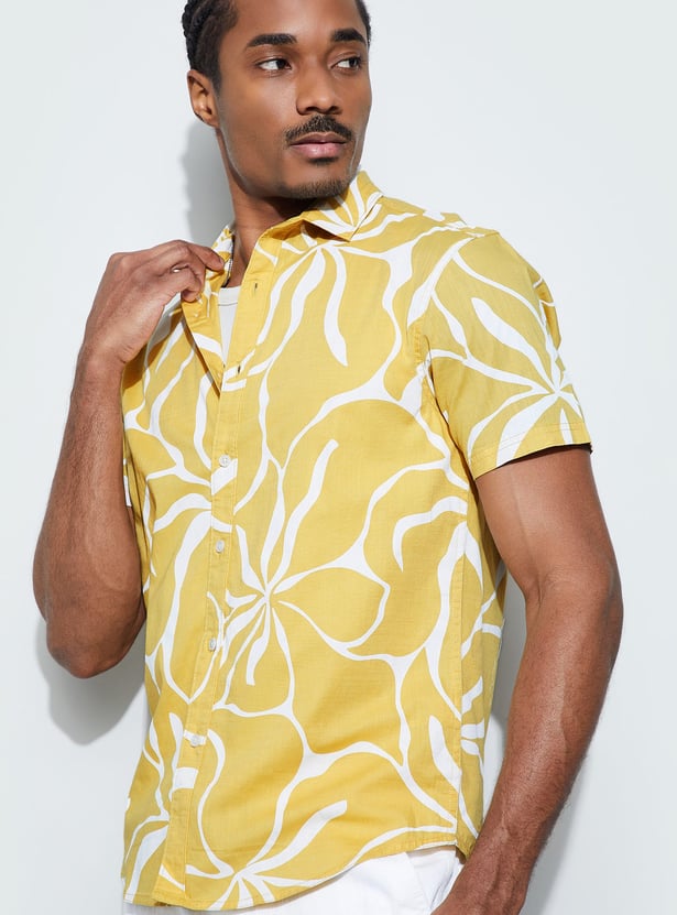 CODE Printed Regular Fit Shirt