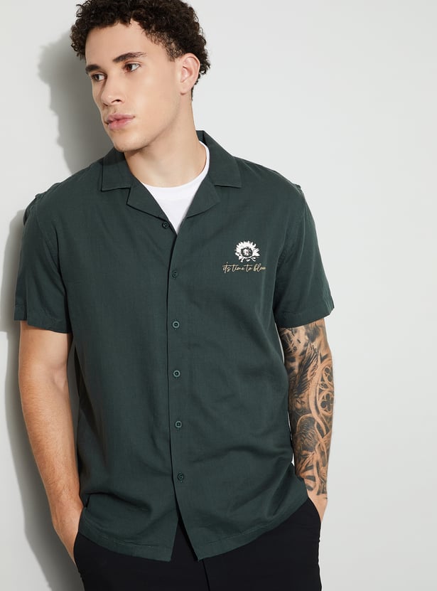 CODE UNWIND Printed Regular Fit Shirt