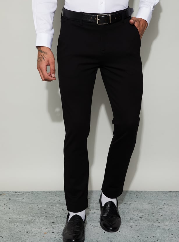CODE Solid Super Slim Formal Trousers