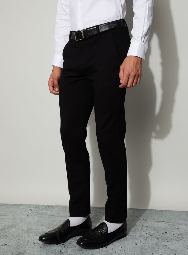 CODE Solid Super Slim Formal Trousers