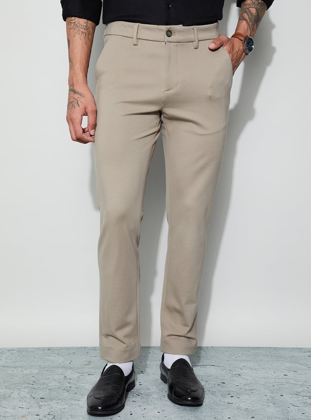 CODE Solid Super Slim Formal Trousers