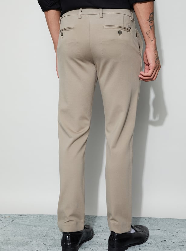 CODE Solid Super Slim Formal Trousers