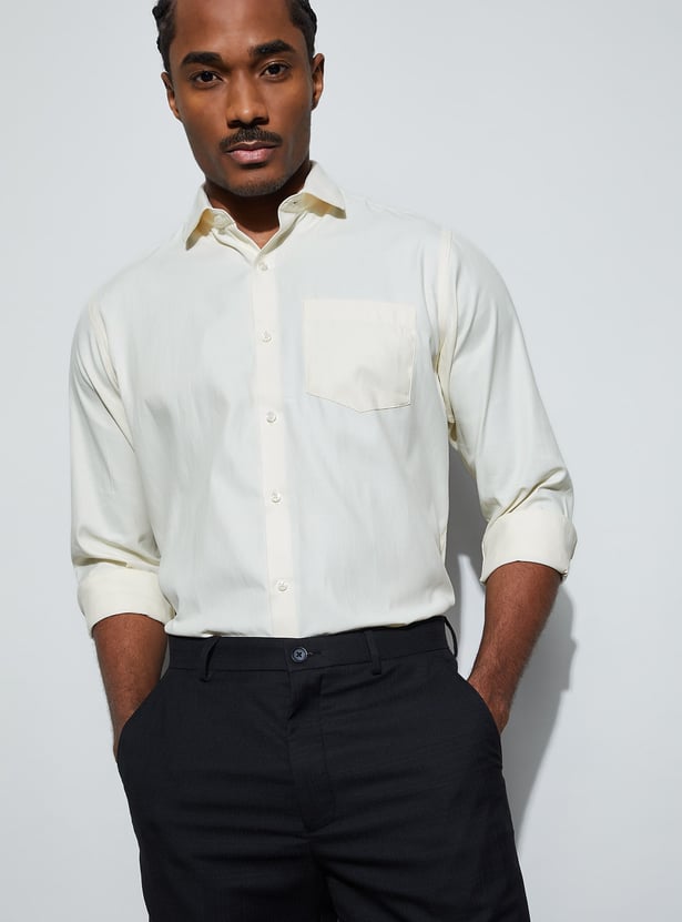 CODE Solid Regular Fit Formal Shirt